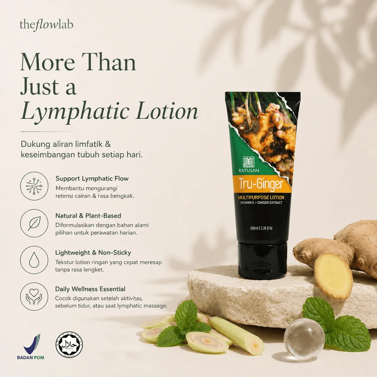 Tru Ginger Recovery Lotion (100ml)